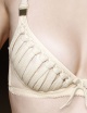 SS14 Almost Famous Shoelace Embellished Plunge Bra (Vanilla)